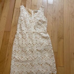 Cream loft dress midi